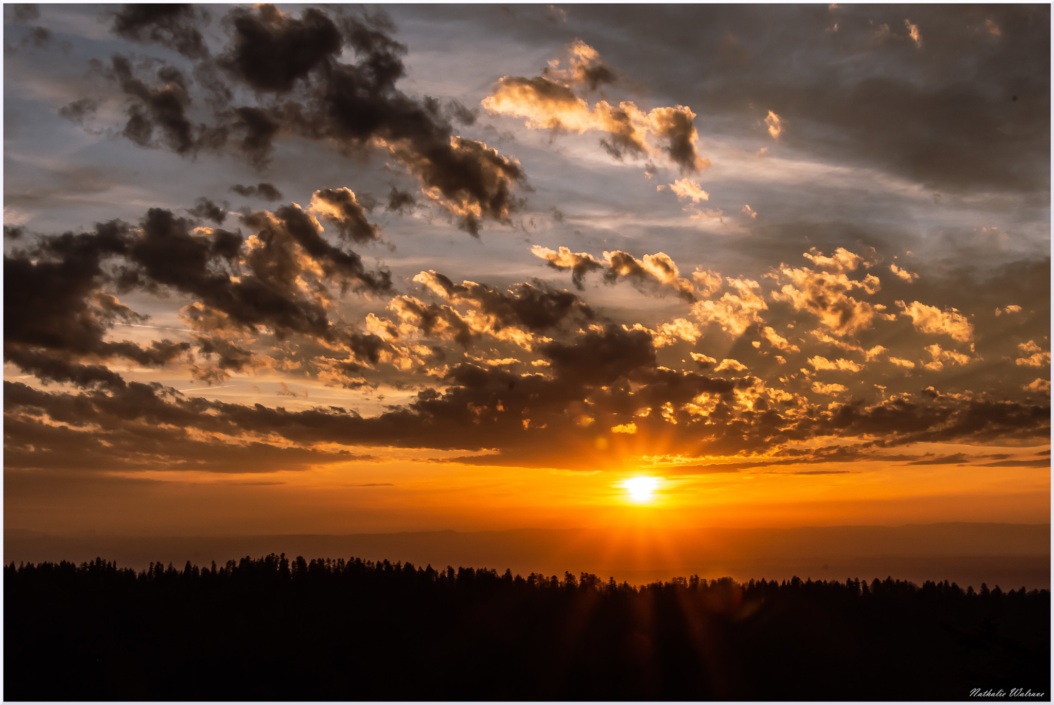 paysage de coucher de soleil